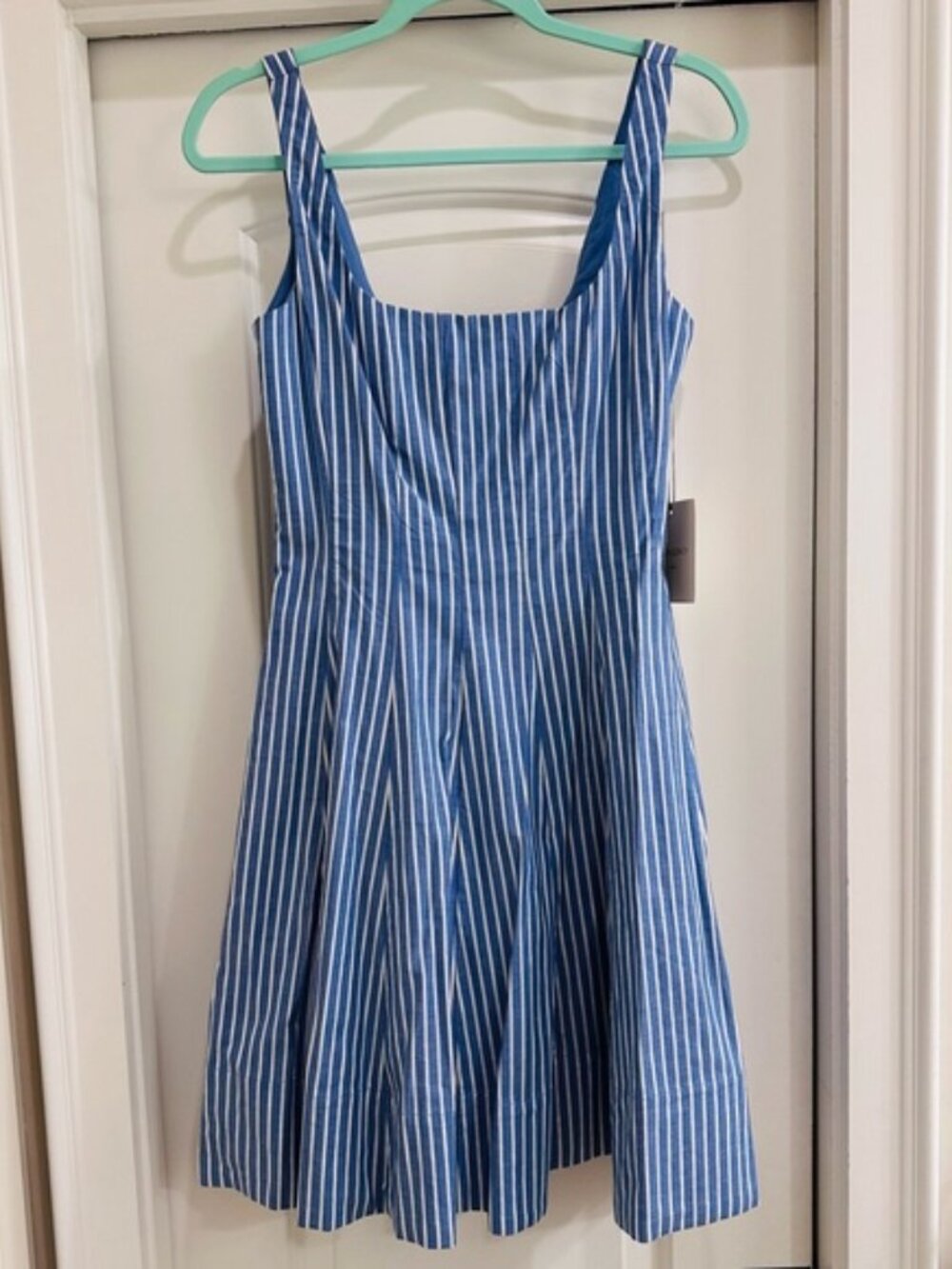 Cynthia Rowley Blue and White Striped Dress